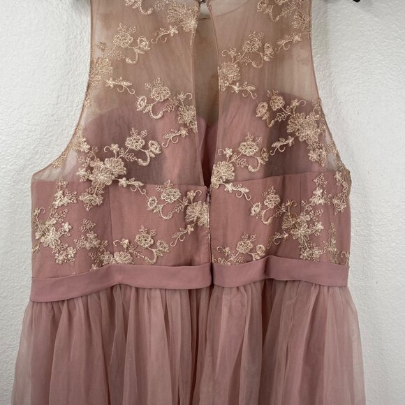 Azazie Dress Bridesmaid Mother Of The Bride Sleeveless Dusty Rose Sz A30 NWT - Picture 11 of 16